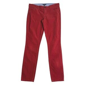 Tommy Hilfiger Slim Skinny‎ Corduroy Pants Red Size 8